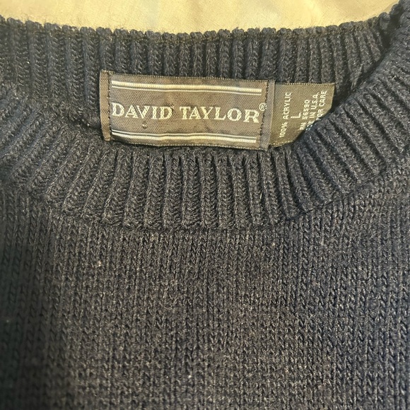 Unisex David Taylor American Flag sweater size large - Picture 4 of 6